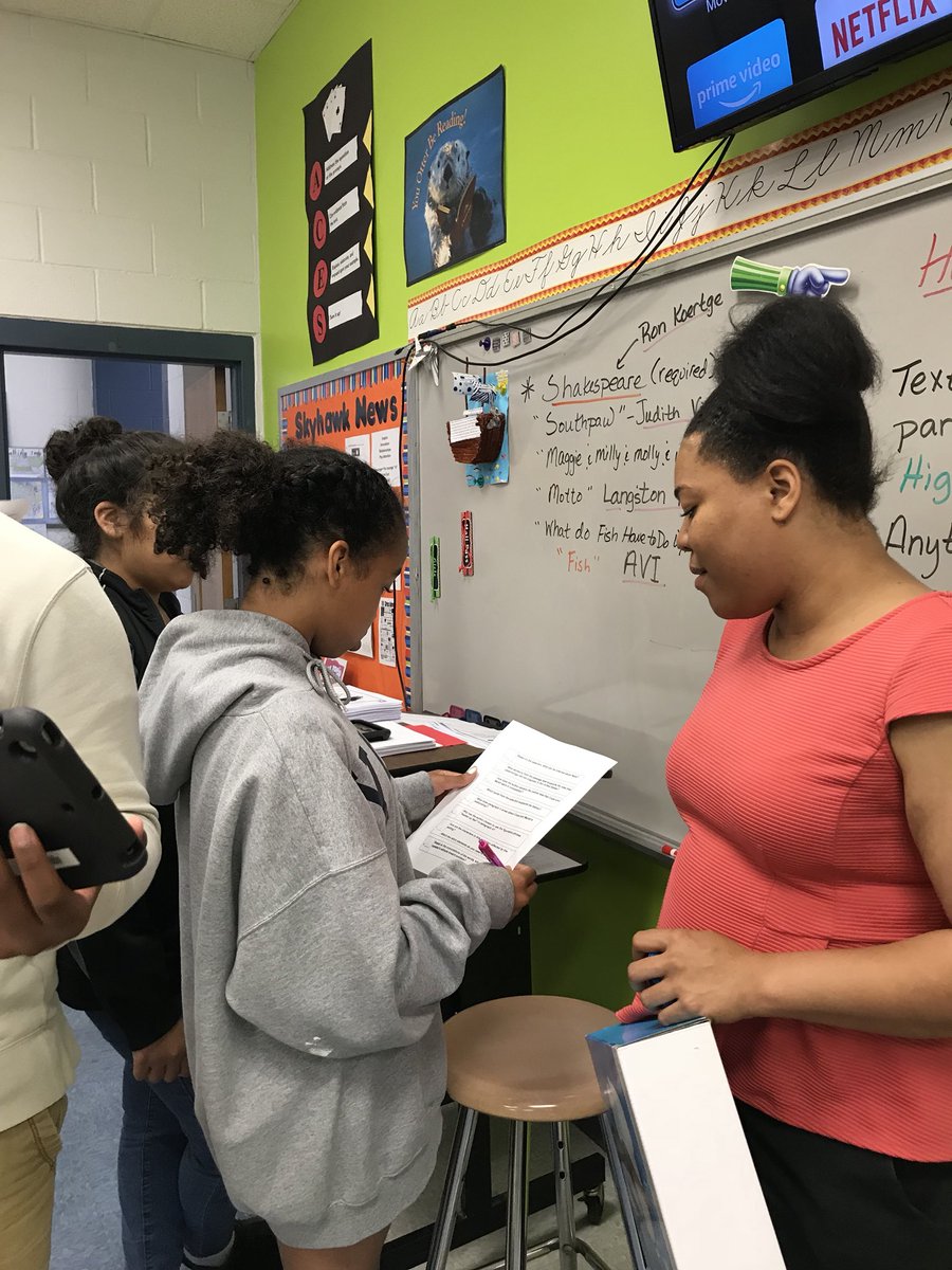 mrsedwardsMMS's tweet photo. Skyhawks solving riddles, competing for team points, and focusing before the BIG day. Extra thanks to our super literacy coach, Ms. McCullum! #wearemcdougle #teamskyhawks #eogtime https://t.co/r8Scya6iW4