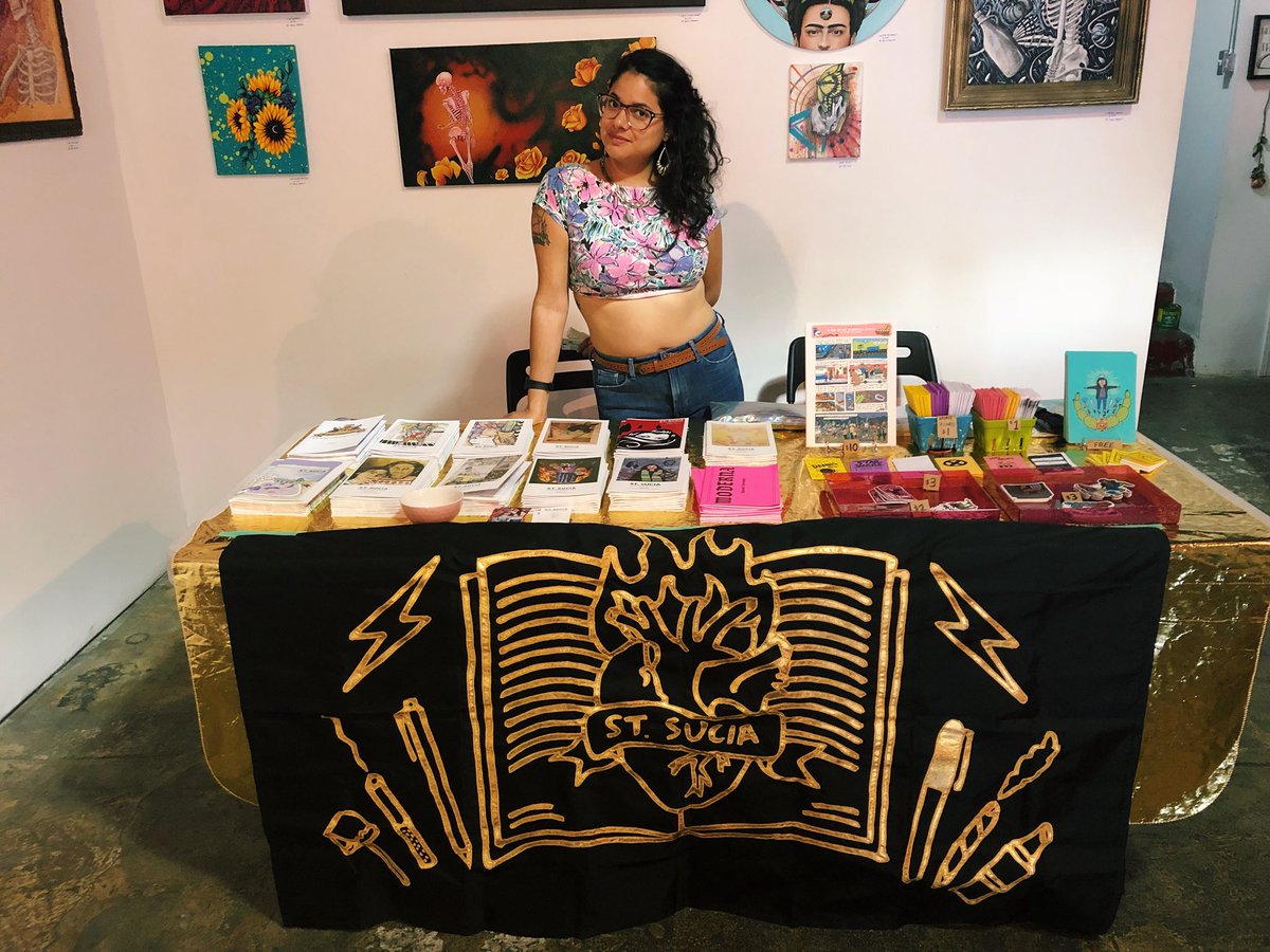 QueenOfTacosTX's tweet photo. Los Angeles, #StSucia is set up at @espacio1839 until 8pm! 💕 https://t.co/JBcTEC96Lx