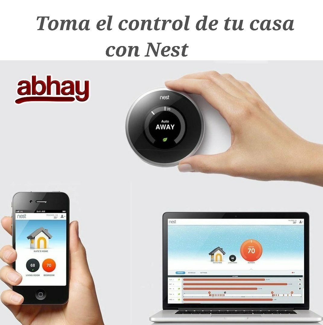 AbhayCorp's tweet photo. Con los productos Nest, tener el control de tu hogar está al alcance de tu mano ✔

#Abhay #HogarInteligente #NestProducts #Monitoreo #Termostato #Seguridad #Interiores #Confort #AgentesAutorizados #Miami #Florida #Broward #Dade https://t.co/6npHCTSs34