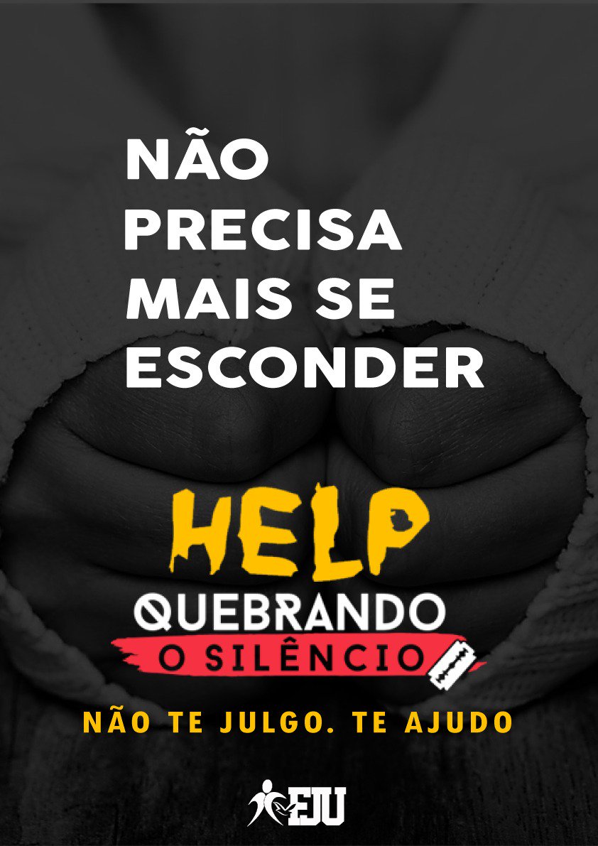 LuanaJesusdosa3's tweet photo. #SaibaDizerNãoAoSuicídio 
#Help
#FJUsp
#FJUleste
#FJUSãoMateus
#JdGrimaldi https://t.co/SCxxsvVaZR