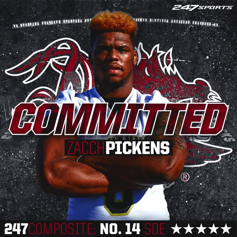 TheBigSpurOn3's tweet photo. RT if you’re happy Zacch Pickens committed to the #Gamecocks 

♥️ if you’re happy Zacch Pickens committed to the #Gamecocks https://t.co/ipvXRV0h7g