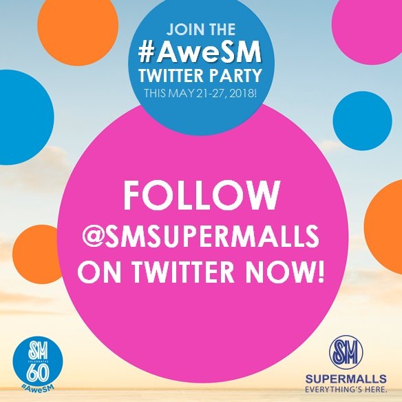 smsupermalls's tweet photo. IT'S DAY 6 of the #AweSM Twitter Party! Simply follow the mechanics and join now! Good luck! https://t.co/buGoSVyHLm