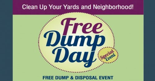 Saturday May 26th and Sunday May 27th.  Household and yard waste only.  No demolition projects please. https://t.co/EQdmnEpipu