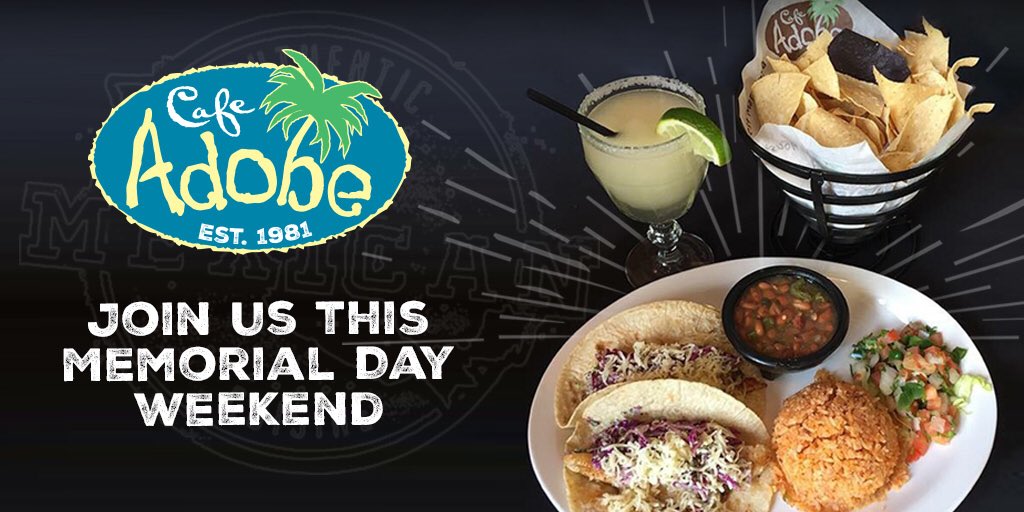 Fish tacos with creamy cilantro + a refreshing margarita = the perfect holiday duet. Patio or dining room! More here: cafeadobe.com/menu #houston #texmex