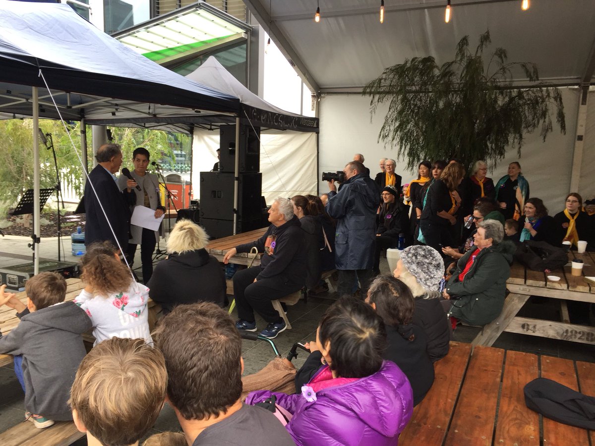 Narelda Jacobs interviewing Moore River Native Settlement survivor Uncle Len Ogilvie #SorryDay2018 #Perth #TruthJusticeHealing