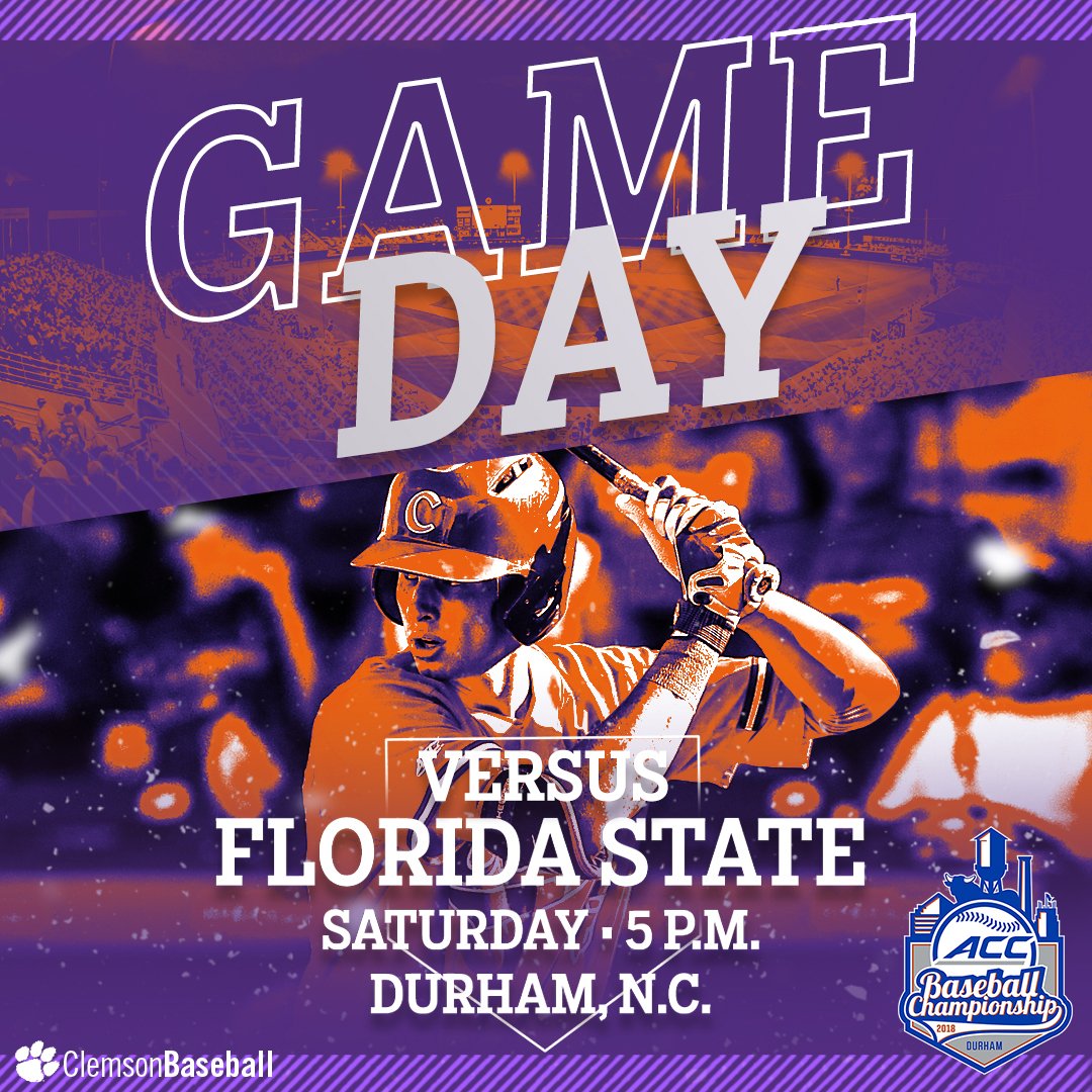 SouthernTiger11's tweet photo. It's semifinal Saturday, together fans! #accbase #clemsonfamily 🐅⚾ https://t.co/dhGGuQqeBH