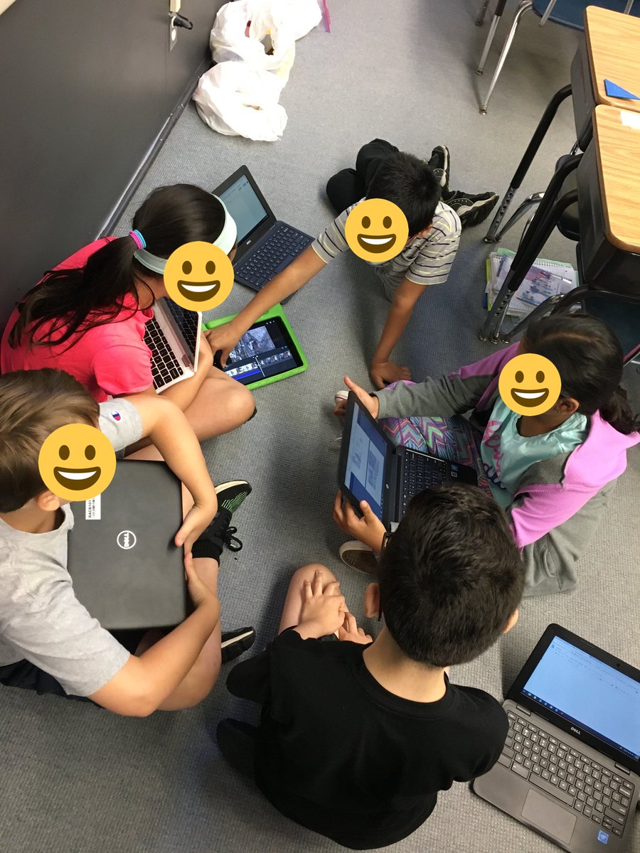 MsB1617's tweet photo. Wow! With less than 10 days left, these kids were pretty engaged with making their #iMovie audiobooks for Unspoken by @henrycoledraws! They’ve done an awesome job! @WestlakeSchools #making https://t.co/E6ahuCmg8y