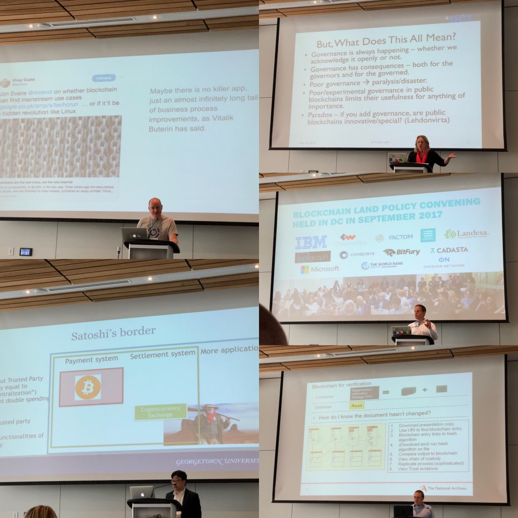 ianychan's tweet photo. @BlockchainUBC not so mini conference! #ethereum #bitcoin #BlockchainGovernance #LandTitleRights #NationalArchivesProvenance  @BobSummerwill @ShaneMatsuo @angela_walch @NewAmerica https://t.co/niml428xfg