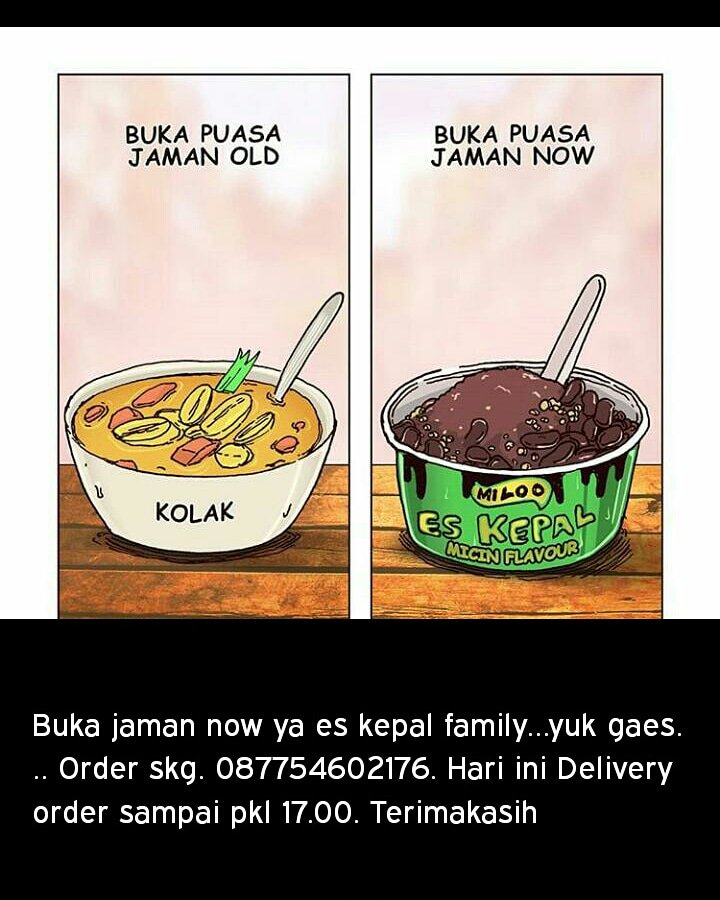Area probolinggo. Yuk order es kepal family