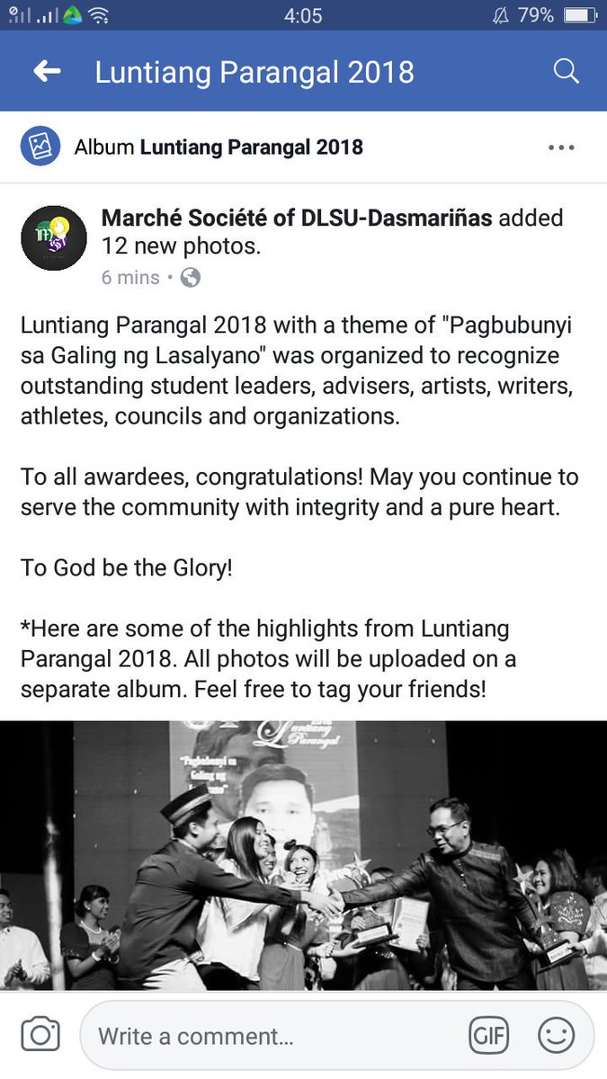 marchesociete's tweet photo. Check out these highlights from Luntiang Parangal 2018! https://t.co/17ZTW8uGoc