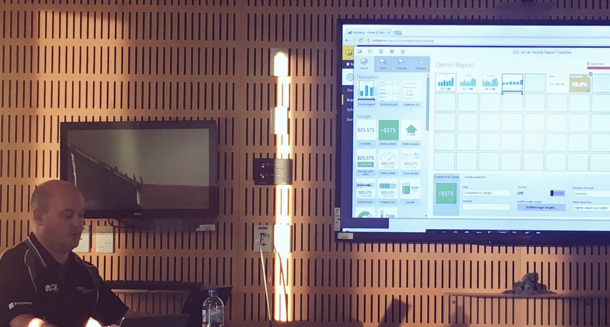nztechtweet's tweet image. Mobile reports in PowerBI server. Glad I sat in on this session. Learning a lot, thank you @cbryden #sqlsat712