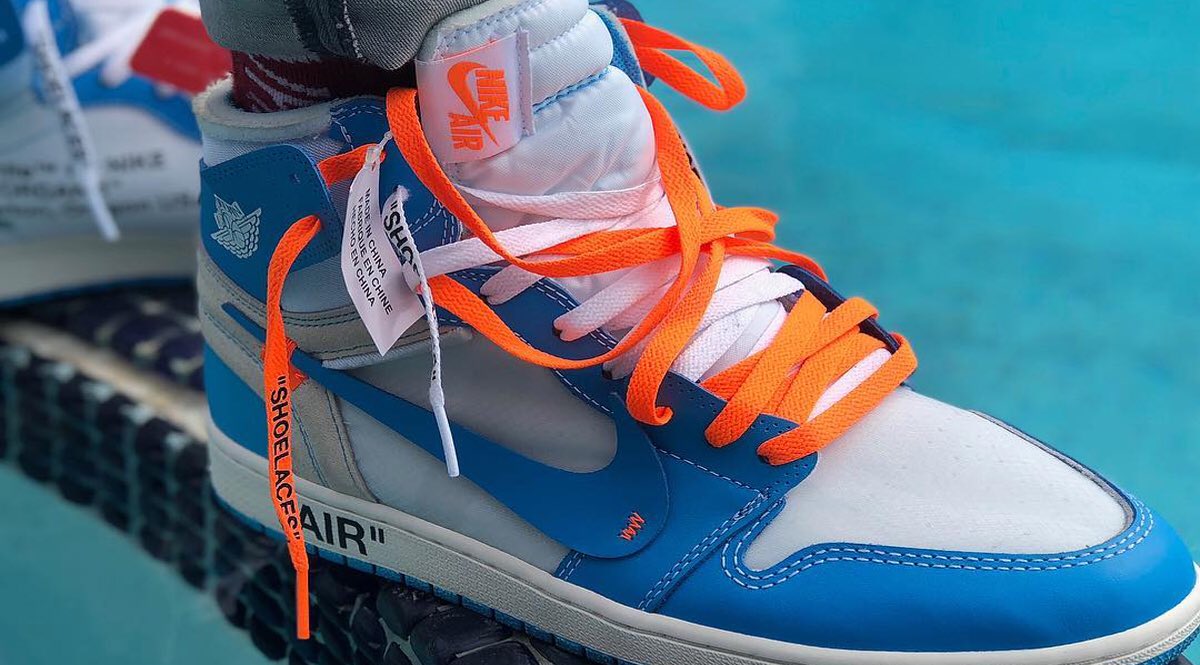 off white unc shoelaces