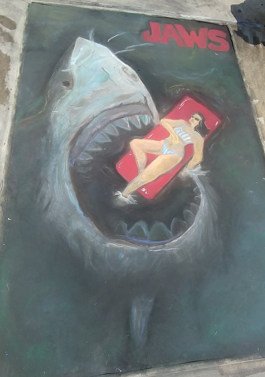 Wolfpackadmin's tweet photo. Our terrific #MLKwolves artists impressed at the chalk walk. Here are a couple of their masterpieces. https://t.co/rQV4LHY1tO