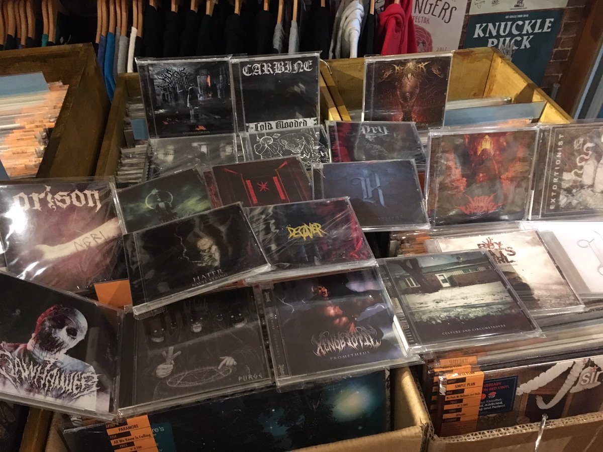 nerdsjp's tweet photo. We're open until 8pm today🗼Extream heavy music arrived at store🤘本日から通常営業にて20時までNERDS開店しています!様々なデスコア、ダウンテンポ等入荷していますので是非ご来店下さいませ🐾 #traitors #dealeyplaza #gammasector #cavil #xenobiotic #gravemind #xkingx #shokran #spite https://t.co/9wy3PhTNfg