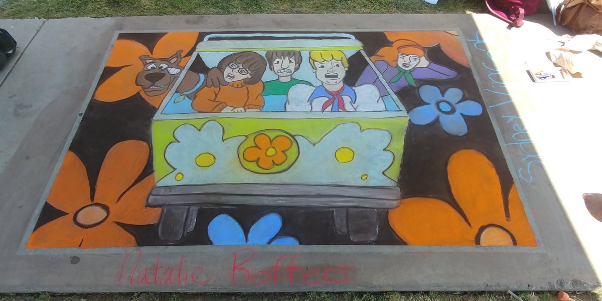 Wolfpackadmin's tweet photo. Some more chalk walk works of art. The theme was "movies". #IGTBK #MLKwolves https://t.co/RXx0YLFgbm