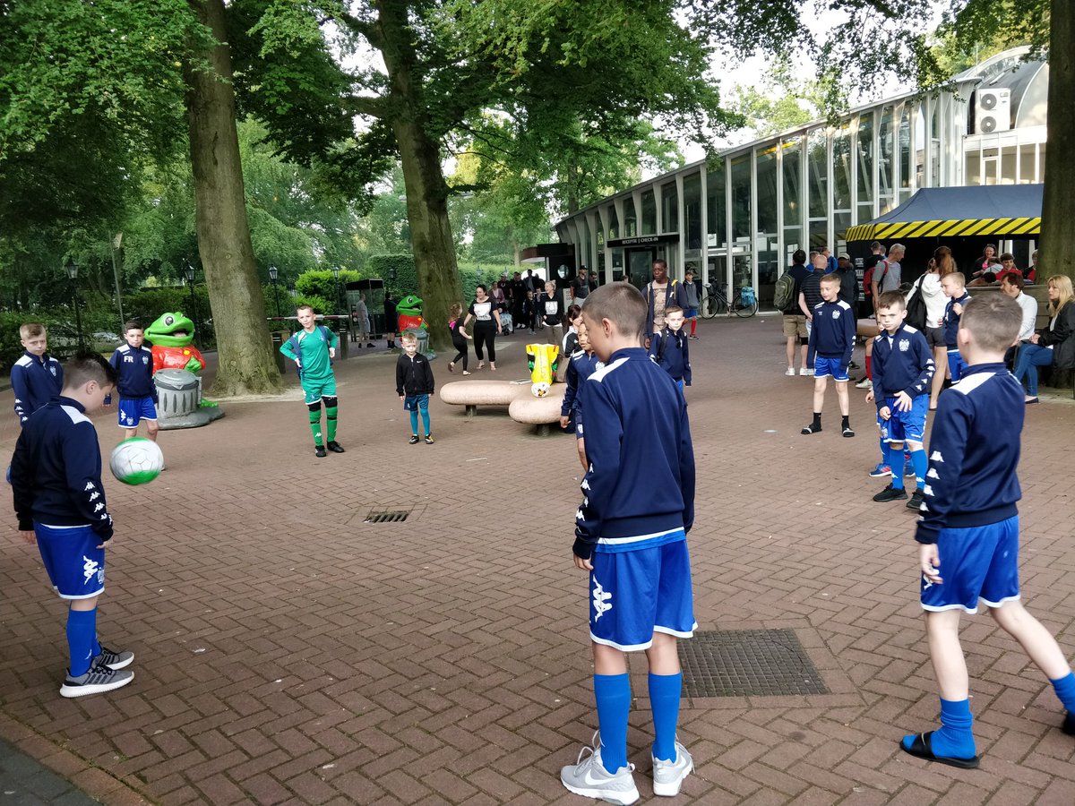 Early morning start here in Holland for the u9/10 &amp; u11's ready for today's tournament #BuryFC #Babyshakersontour
