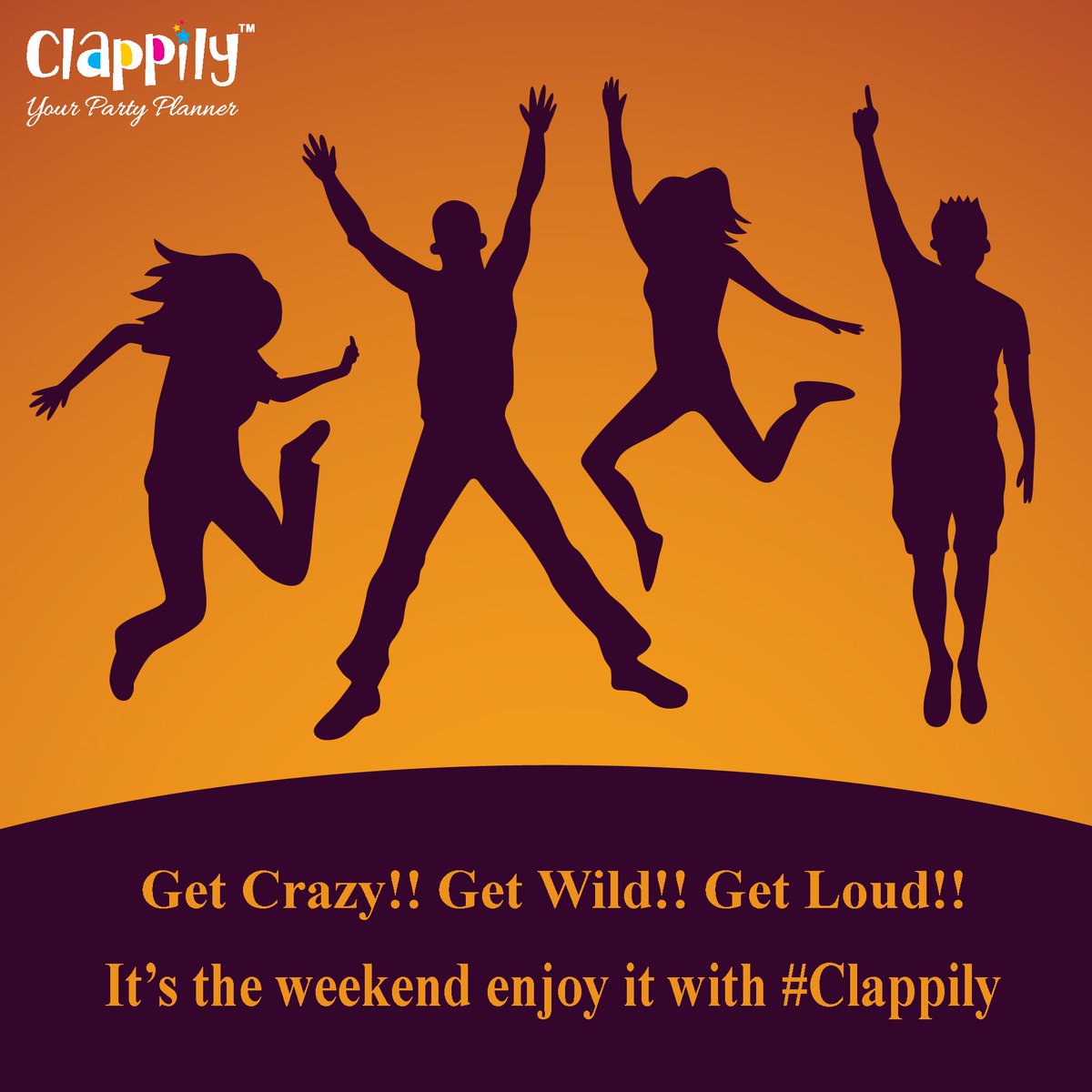 clappily's tweet photo. Leave Your Worries Behind.
It's WEEKEND... Cheers to the Freakin' WEEKEND!
#Clappily - Your Party Planner!!
#PartyPlannerApp #PartyPlanner #MemorialDayWeekend2018 #Saturday https://t.co/mJ8zWExab3