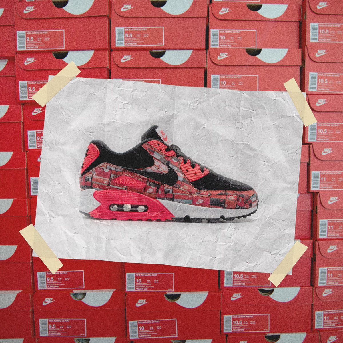 nike air max box print