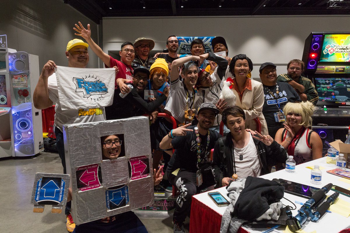 FSTakeover's tweet photo. Much love to everyone that participated and attended Freestyle Takeover: Fanime, thank you for the support you guys show for the game and for DDR Freestyle!

Results:
1st: @DaKree 
2nd: Uncle Phil
3rd: Jonas

#fanime2018 #DDRFreestyle #FreestyleTakeover

Photo credit: @ephshi https://t.co/COQrUmWSOJ