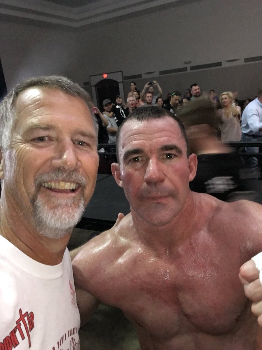 So proud of ex <a href="/WIUfootball/">Western Illinois Football</a> player <a href="/PatrickHutton3/">Patrick Hutton</a> on his 2nd round TKO in his final career fight! Real deal tough guy. Really proud of him!