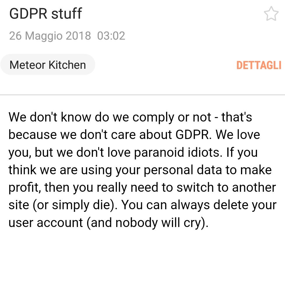 mmoroni_net's tweet photo. ...e poi c'è chi il #GDPR #GDPRday lo prende più sportivamente.. https://t.co/uOtkjfnXKV