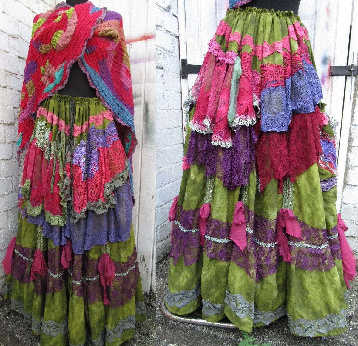 brzmaria's tweet photo. #Quirky #Hitch #Festival #Skirt #Gipsy #Woodland #Fairy #Vibrant #colours #skirt #Linen #lace #handmade #skirt available at https://t.co/Jr9n9uKiwc https://t.co/J5e28Ztdgc https://t.co/bRORWWE8xZ