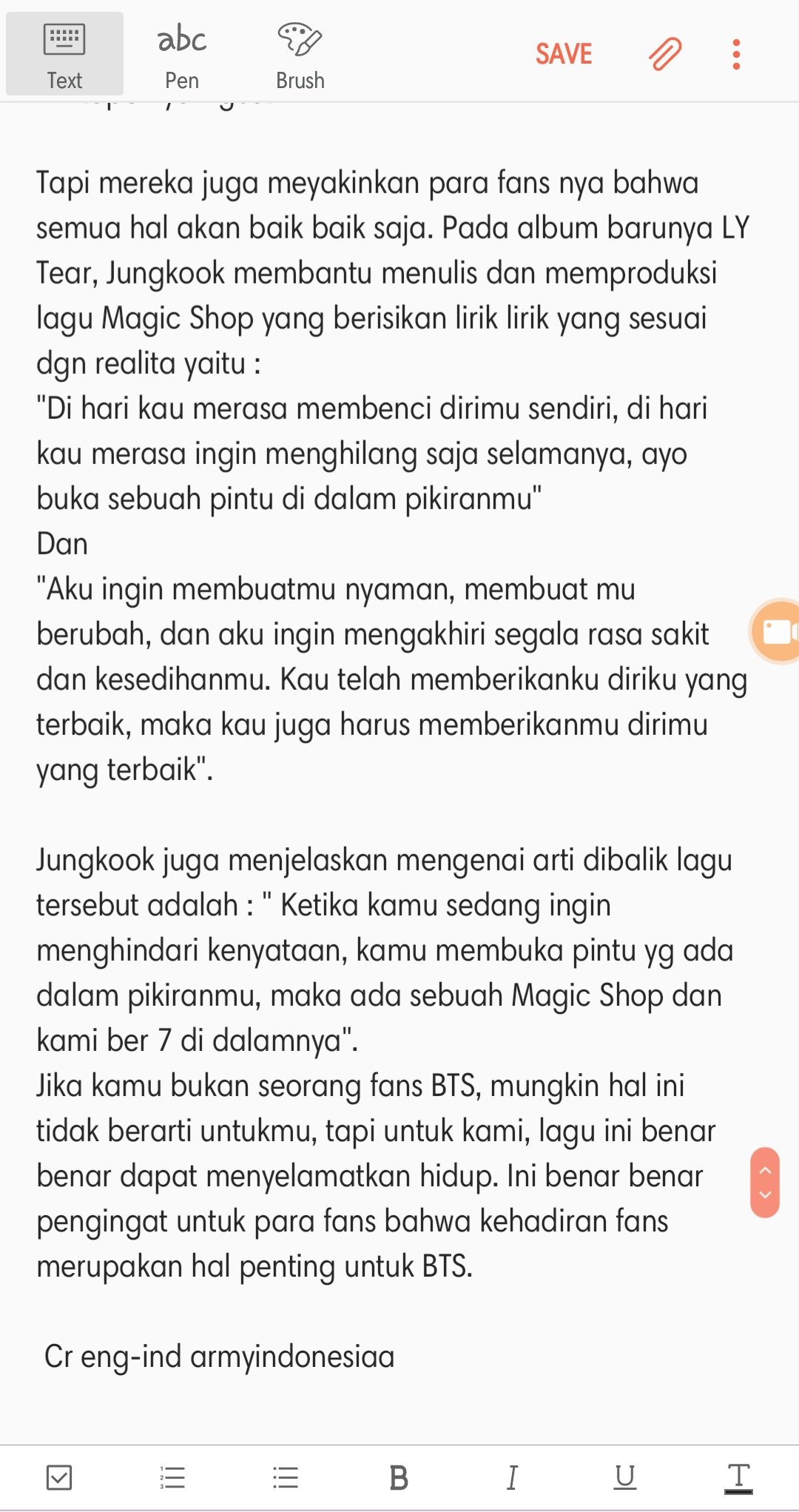 Arti Lagu Magic Shop Bts - englshnat
