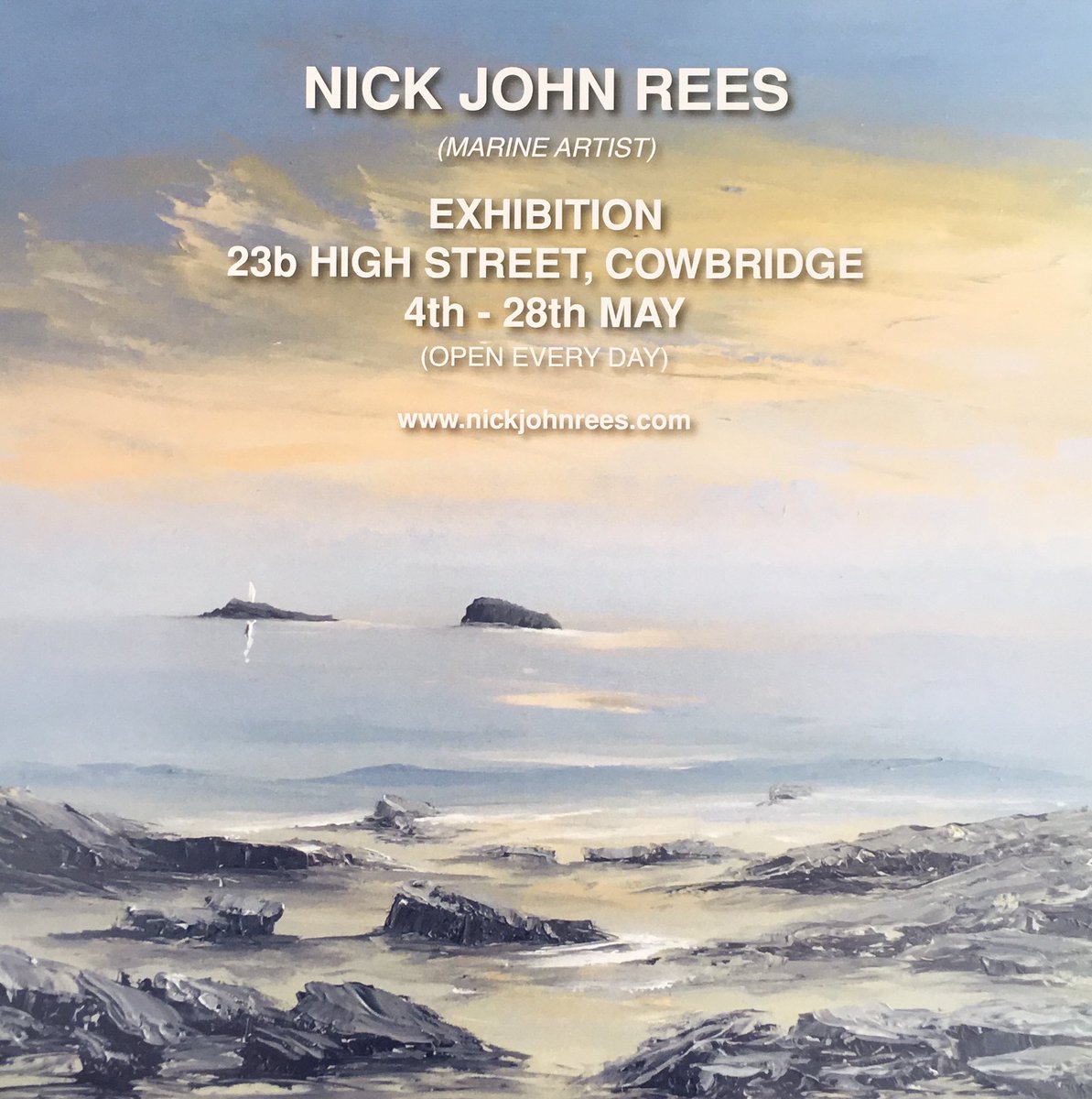Nickjohnrees1's tweet image. LAST FEW DAYS!! Don’t miss the opportunity to catch my Cowbridge Exhibition at 23b High Street! Open every day with over 40 original paintings plus limited edition prints..plus me painting! @PopUpCowbridge @CowbridgeGuide @PrideInBarry @Barrybados @_BARRYISLAND_