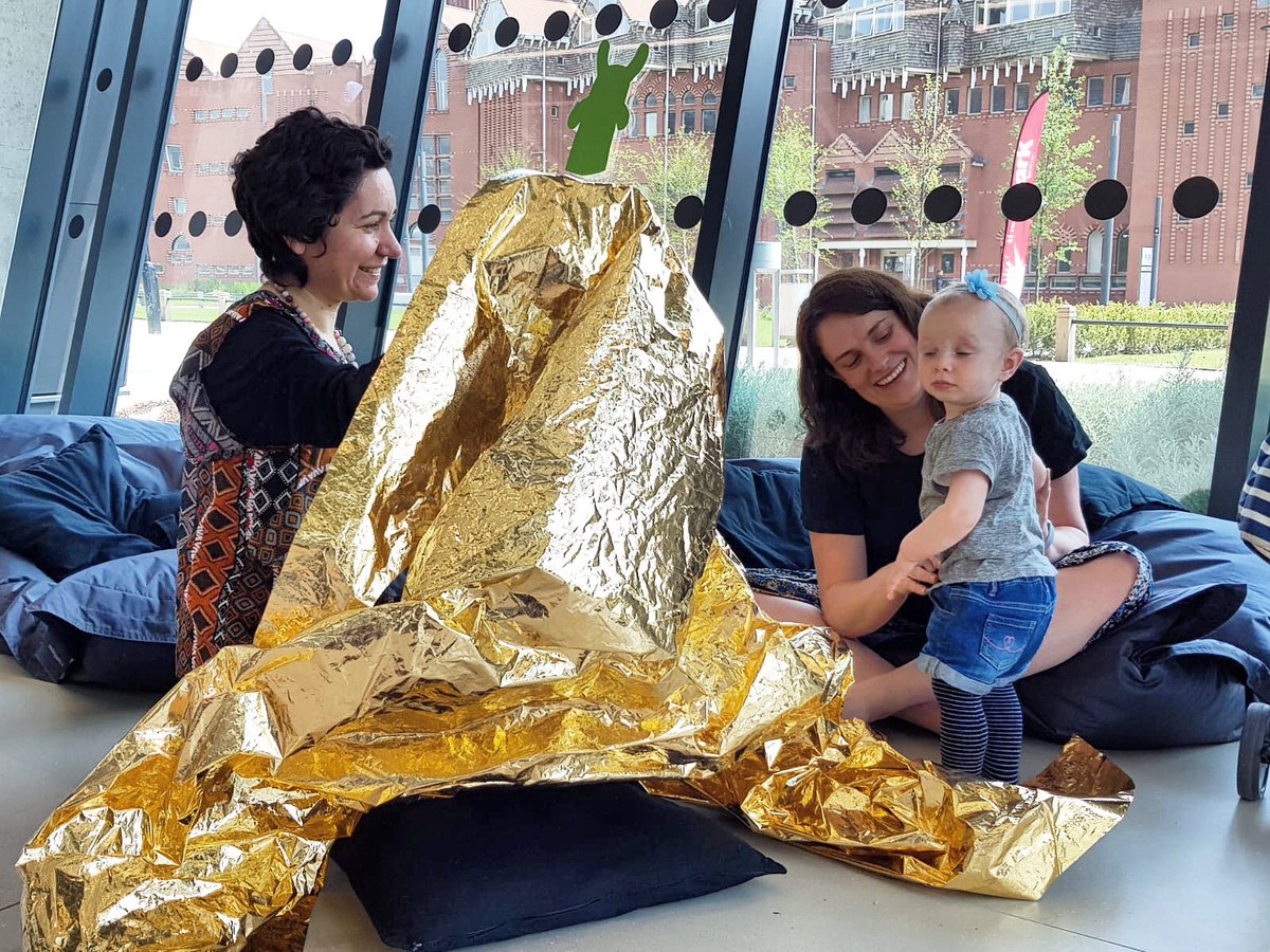 Leics_Gallery's tweet photo. Our Ready or Not? Workshops are off a fantastic start. Come along to our FREE, family workshops 1-3pm today, tomorrow and Monday for #Spark18 https://t.co/AyzvEONz23