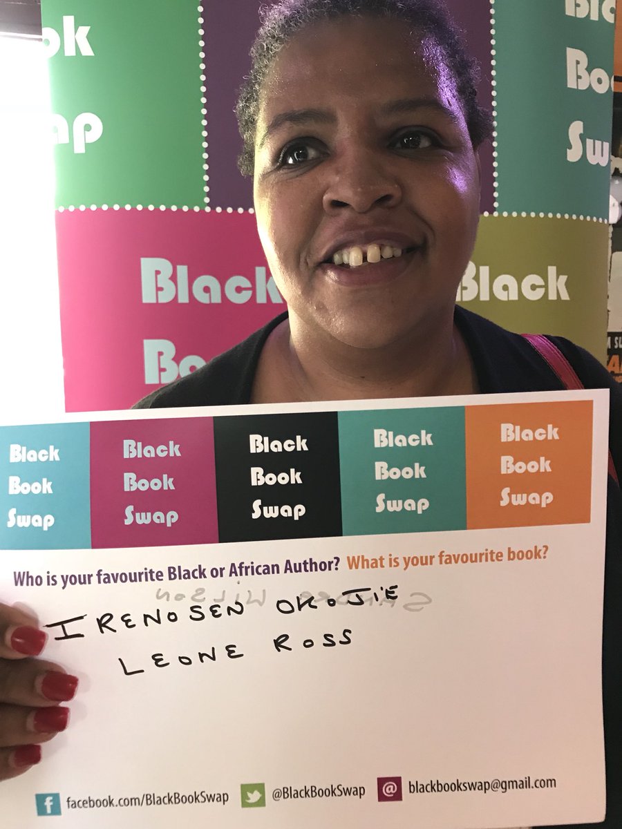 BlackBookSwap's tweet photo. @IrenosenOkojie and @leoneross are the favourite authors of #SandraWilson fantastic choices ❤️#Books @BareLit #barelit18 #BBS https://t.co/SxJnW9Rybw