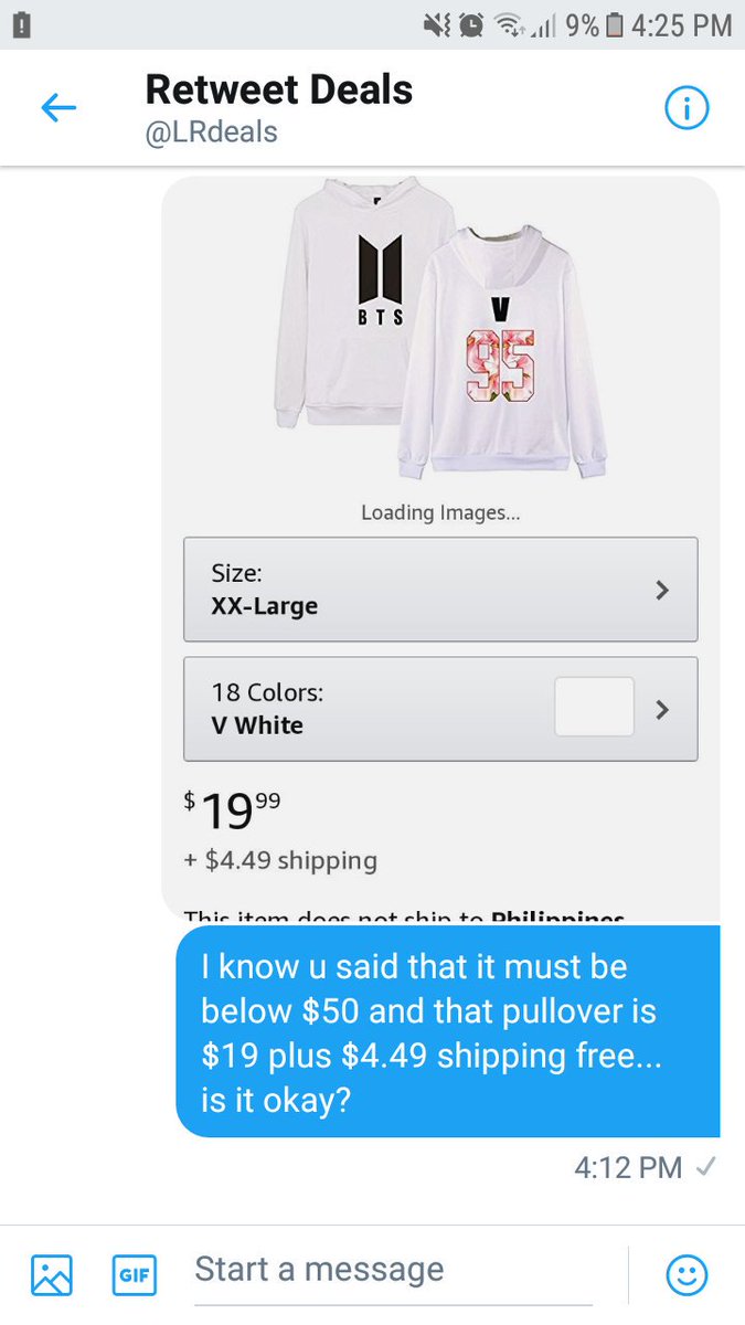 xoxomultifandom's tweet photo. Hi fellow army's!! Pls help me &amp; rt this bc i rlly wanted to have this pullover  &amp; now im given the chance to have one please help and rt &amp; like this tweet Thankyou!!💚

@LRdeals Thank you so much!!💚

P.s. @LRdeals reply wont send thats why she sc it &amp; send it by mentioning me☺ https://t.co/gWGLz0PJrS