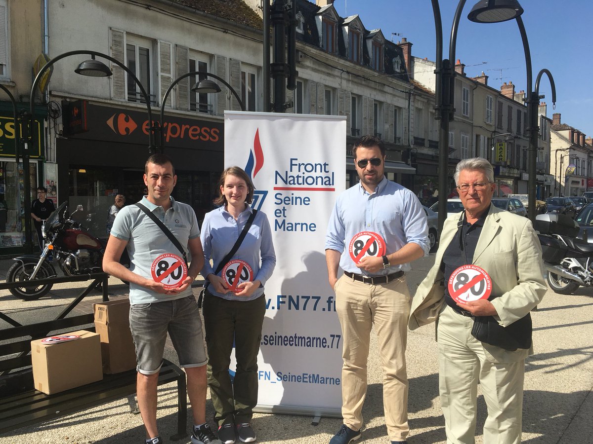 AymericDurox's tweet photo. Le #FN77 mobilisé à #Nangis pour défendre les automobilistes contre la limitation de vitesse à 80km/h sur les toutes secondaires. Ce sont les infrastructures routières qu’il faut améliorer ! https://t.co/JA8sEZBqtc