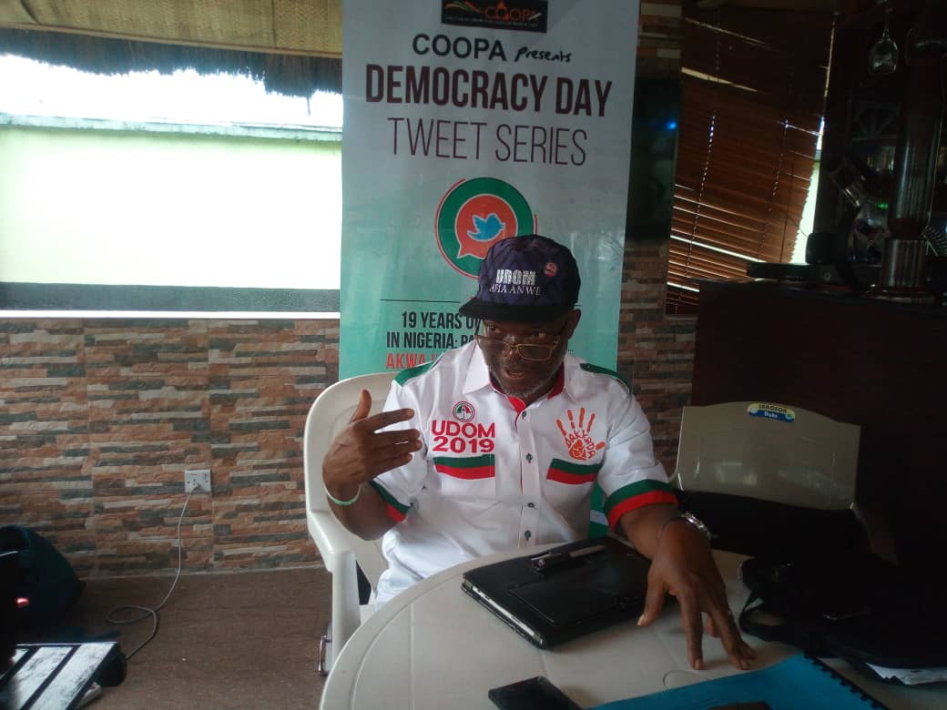 DestinationAKS's tweet photo. Youths should stop clamouring for Political Appointments.

#AksDemocracyDay2018 https://t.co/XZ9LseQSVE