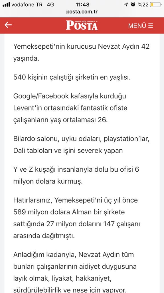 Yemek Sepeti Avantajlar Vodafone Freezone