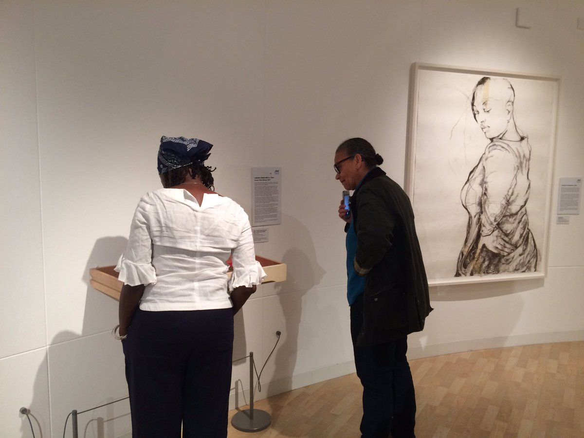I'm on a high this morning after our event @RugbyGallery last night. Amazing to hear from #ClaudetteJohnson and @1lubaina about their practice and shared stories. So inspirational! #artsforwellbeing #aboutface continues until 16 June @HollybushG @artfund