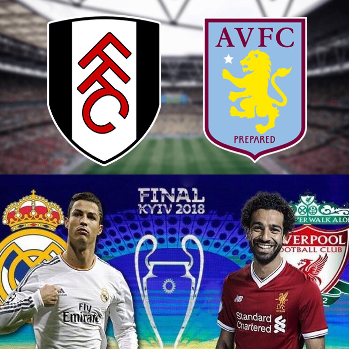 Just to let our customers know our Saturday football starts with the Championship Play Off Final 5pm Kick Off followed by The Champions League Final 7:45 Kick off. See you all then! #Tenterden #stmichaels4u #ChampionsLeagueFinal2018 #football #ChampionshipPlayOff
