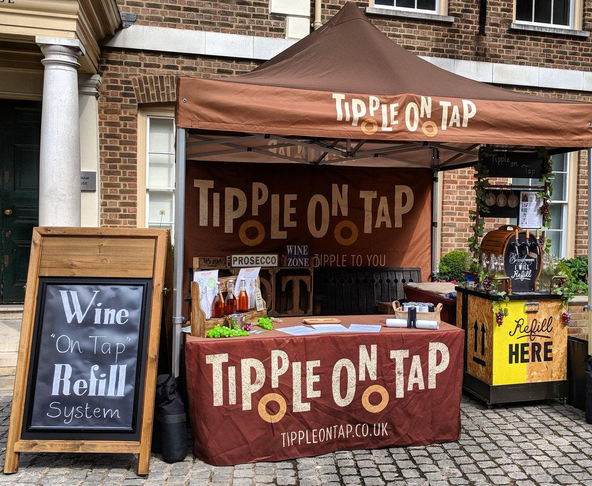 ToT_Wine_Refill's tweet photo. Chilled Prosecco "on tap"
Right here, right now...! Come along for a glass or two. Moochy around the Foodie Market in Heron Square, Richmond Upon Thames.

Vino Bianco &amp; Vin De France Rouge also available by the glass or by the bottle. ❤️🥂🌞 #TippleOnTap https://t.co/FiV3640M2v