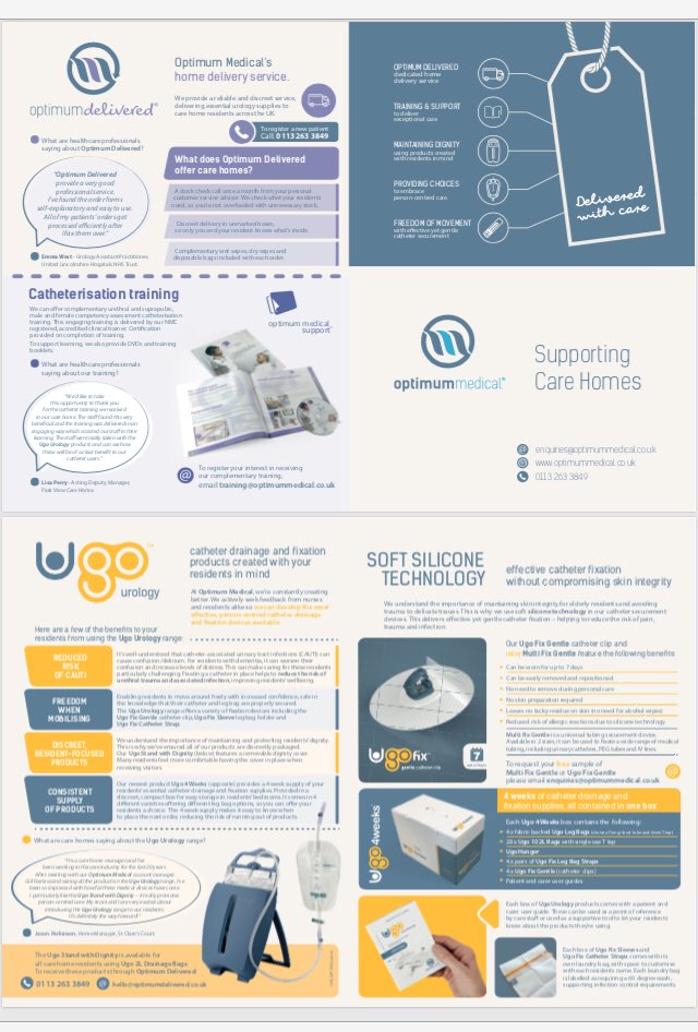GillFairless's tweet photo. Optimum Medical - our unique service to support our Care Homes with dignity
#makingadifference #reducingcauti #dignity #onprescription #savingourNHS #getinvolved @OptimumMedical https://t.co/ecKKvIvGUf