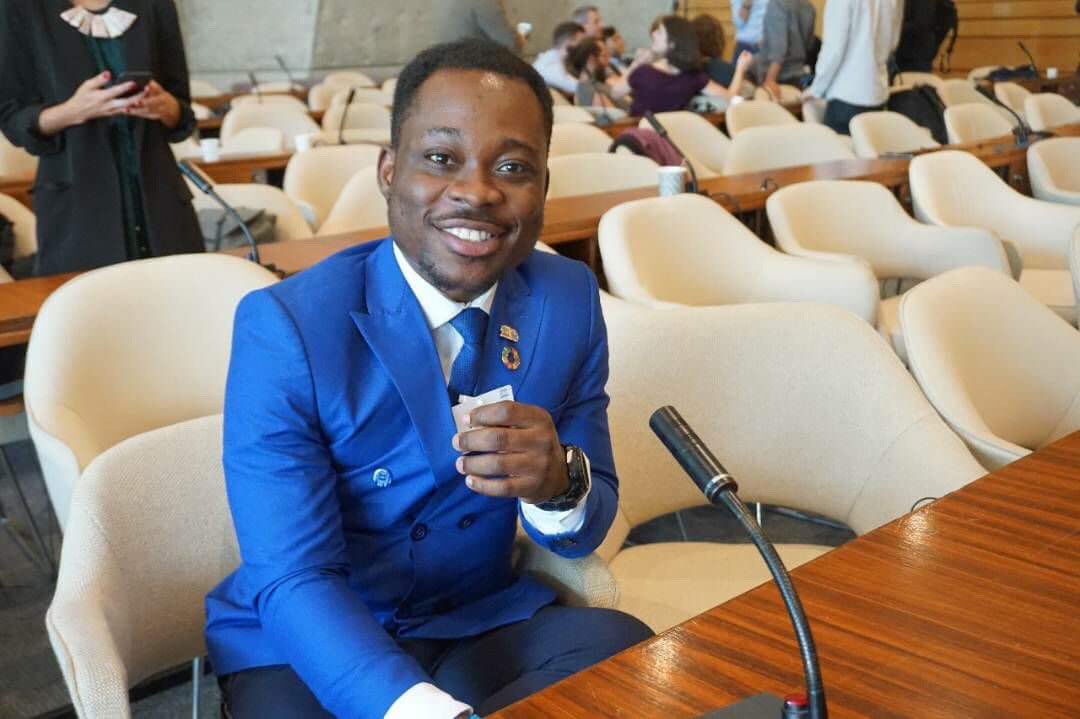 Areai4Africa's tweet photo. 2. He was invited by the @UNESCO Section for #ESD and Division for Peace and development to share expertise, having participated in the UNESCO-WWF ESD Youth Workshop in Nairobi in 2017 #GAPESD #YouthofUNESCO #ESDLeaders #ESDMatters https://t.co/2v20ADTslg