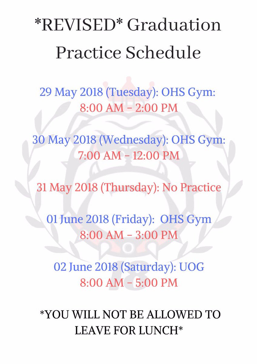18ULLDOGS's tweet photo. Attention seniors, here are important dates to remember for the next couple of weeks! 😁 https://t.co/VDeQgsm8gw
