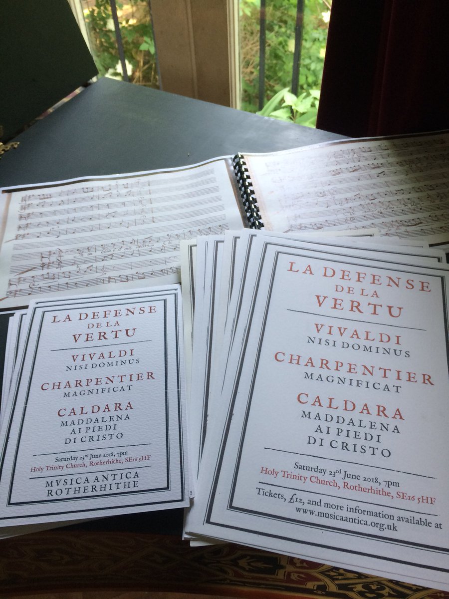 Print for our next concert going out today - let us know if you can display a poster/take some flyers! Beautiful music from the turn of the 18th Century. Tickets on sale here: m.bpt.me/event/3453875