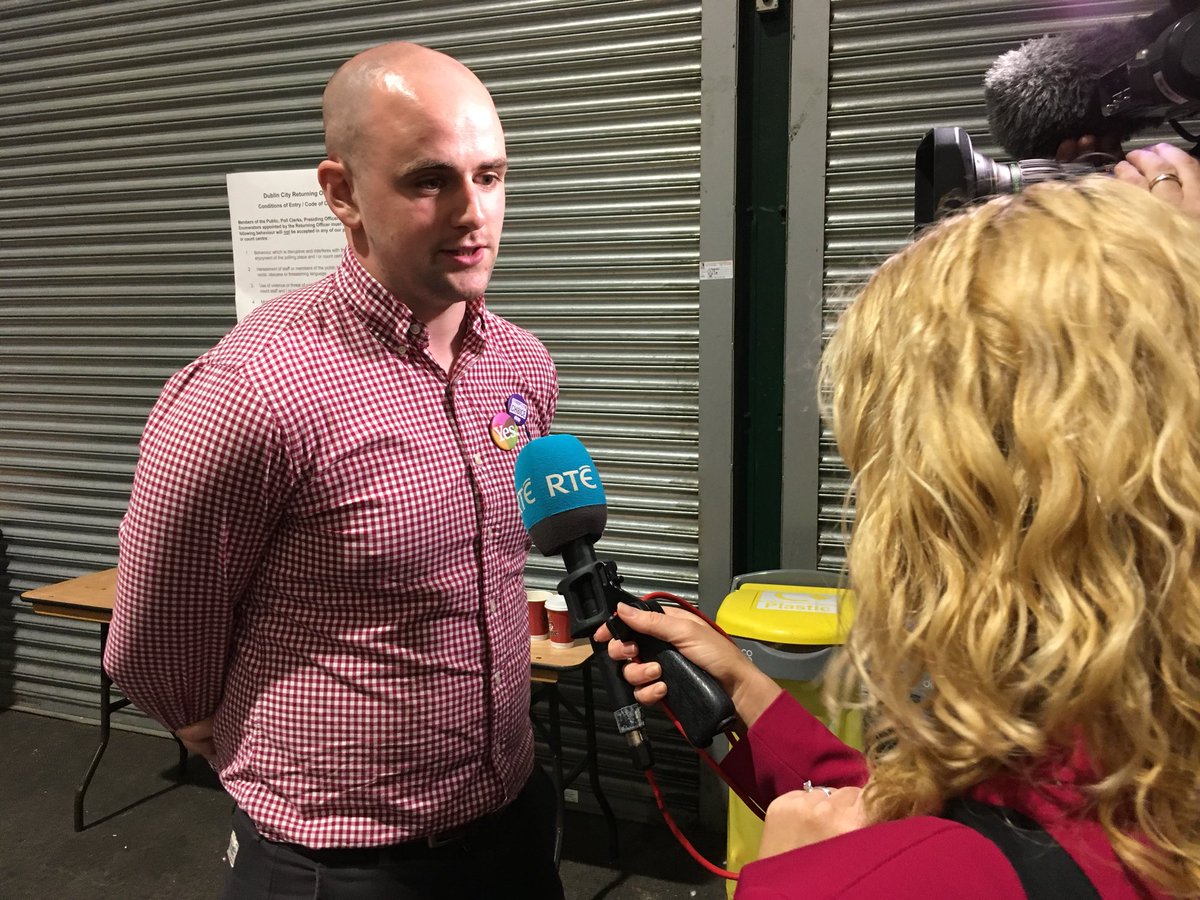 amle_ie's tweet photo. USI President speaking with @rtenews about the highest youth vote in the history of the state to remove the Eighth Amendment #RepealThe8th https://t.co/VvqOobTyJK