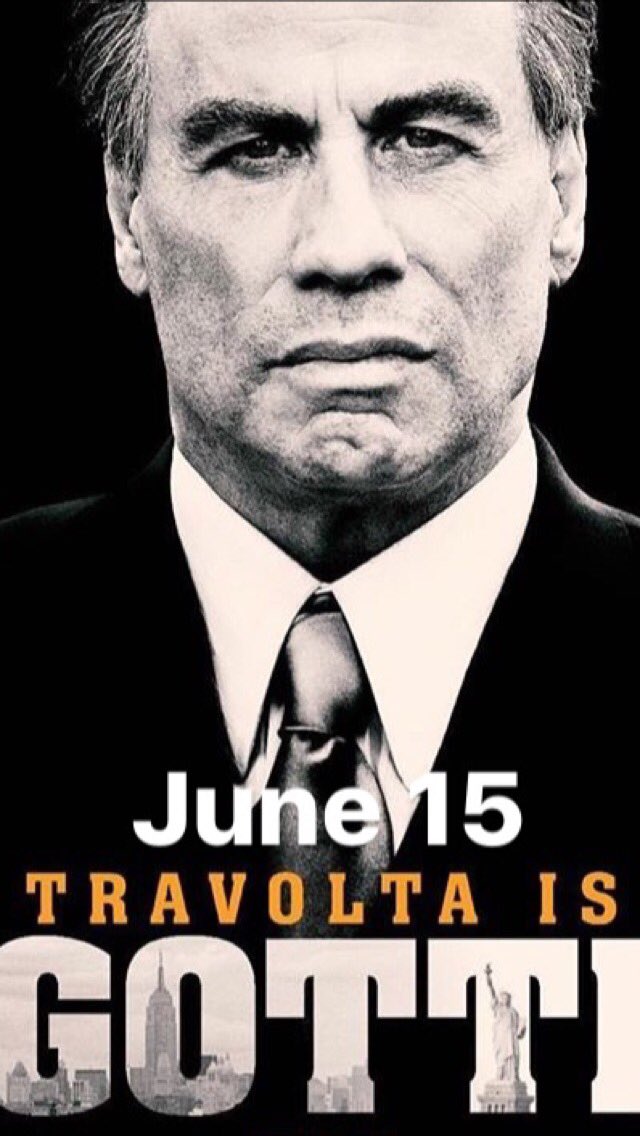 VisionFilmsTV's tweet image. June 15 #GottiMovie in Theaters everywhere #JohnTravolta #KellyPreston
