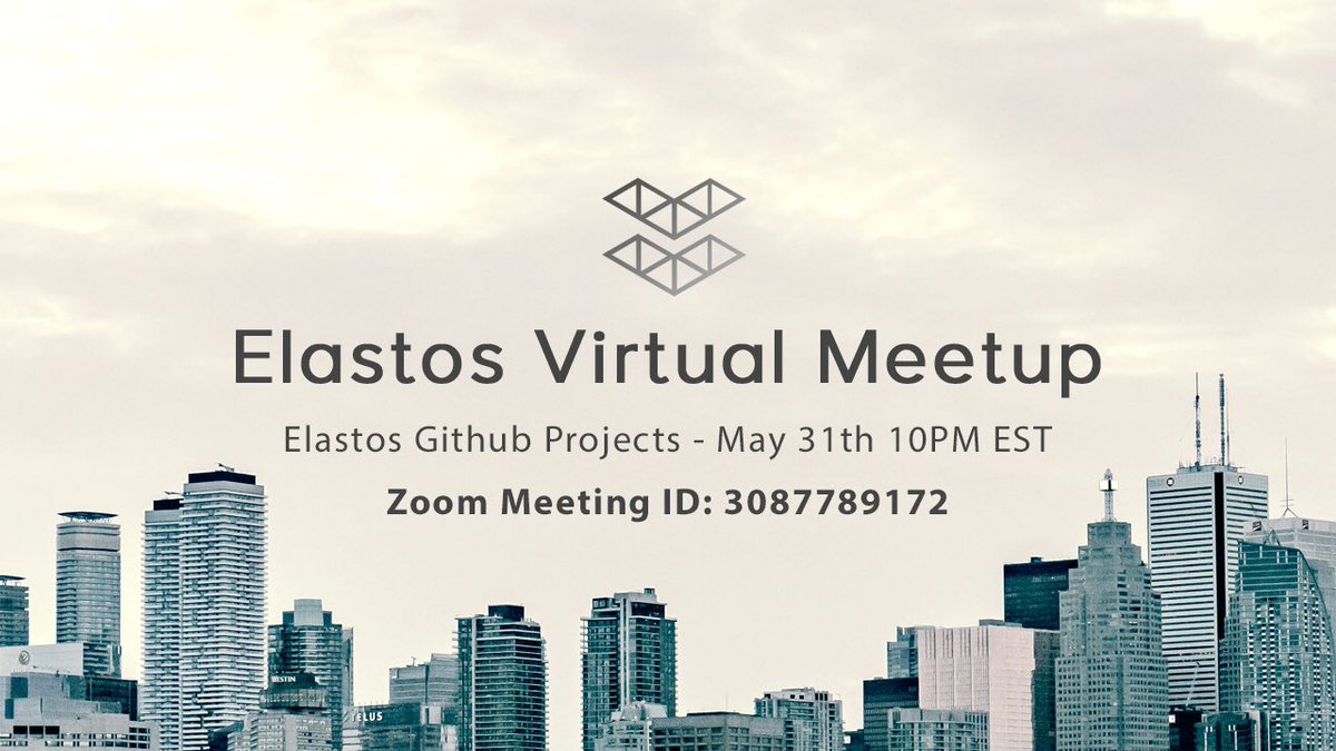 ElastosInfo's tweet photo. Elastos Virtual Meetup: GitHub Projects
Thursday, May 31th 22:00 EST
Meeting ID: 3087789172
Meetup Invite:
https://t.co/C6YNonE4Xo
https://t.co/VsvysHPLdw…
#Elastos $ELA #ElastosVirtualMeetup https://t.co/07CdTIMqHq