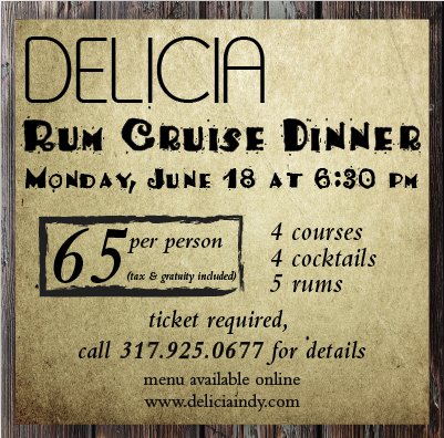 deliciaindy's tweet photo. Tickets on sale now but selling quickly! Call 317.925.0677 to reserve yours today
#rumdinner #sobro #broadripple #indy #indyeats #eatlocal #eathereindy #edibleindy #myfab5 https://t.co/ZqWc16kzIf