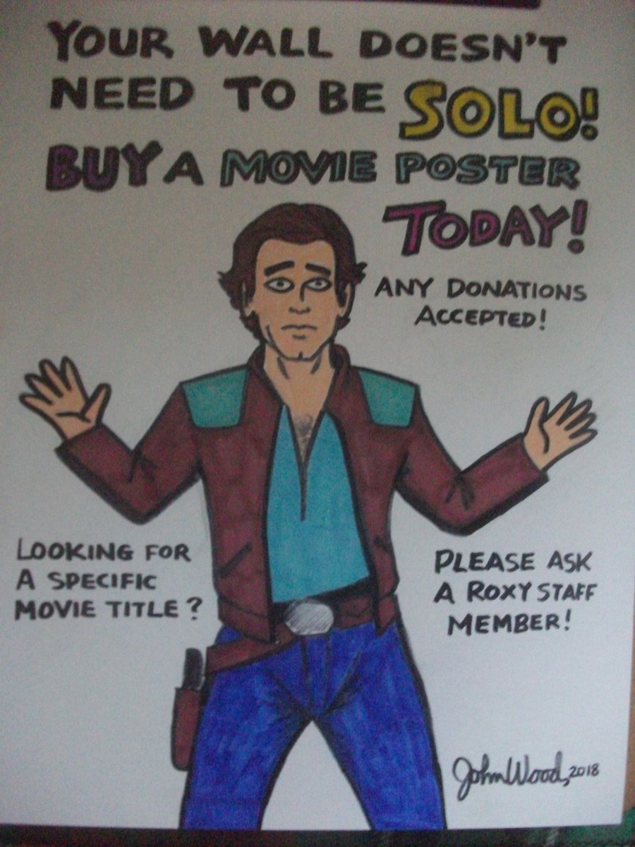 The @roxytheatres Good Stuff Sale is happening TODAY from 8:30am to 1pm.  I've been having some fun promoting it AND the movies they are playing!  #deadpool2 #luckydomino #SoloStarWars