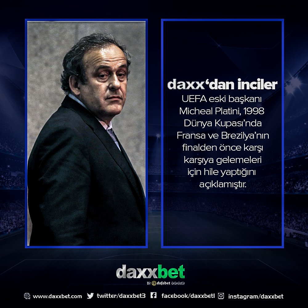 Hemen Oyna Sende Kazan daxxbet.com  #Euroleague #ChampionsLeague #Casino #WorldCup2018 #Englang #Spain #Italy #France #Germany #Belgium #ChampionsLeagueFinal2018 #RealMadrid #Liverpool #Ronaldo #Bale #Salah #Klopp #Zidane #MichaelPlatini #Platini #UEFA #WorldCup1998