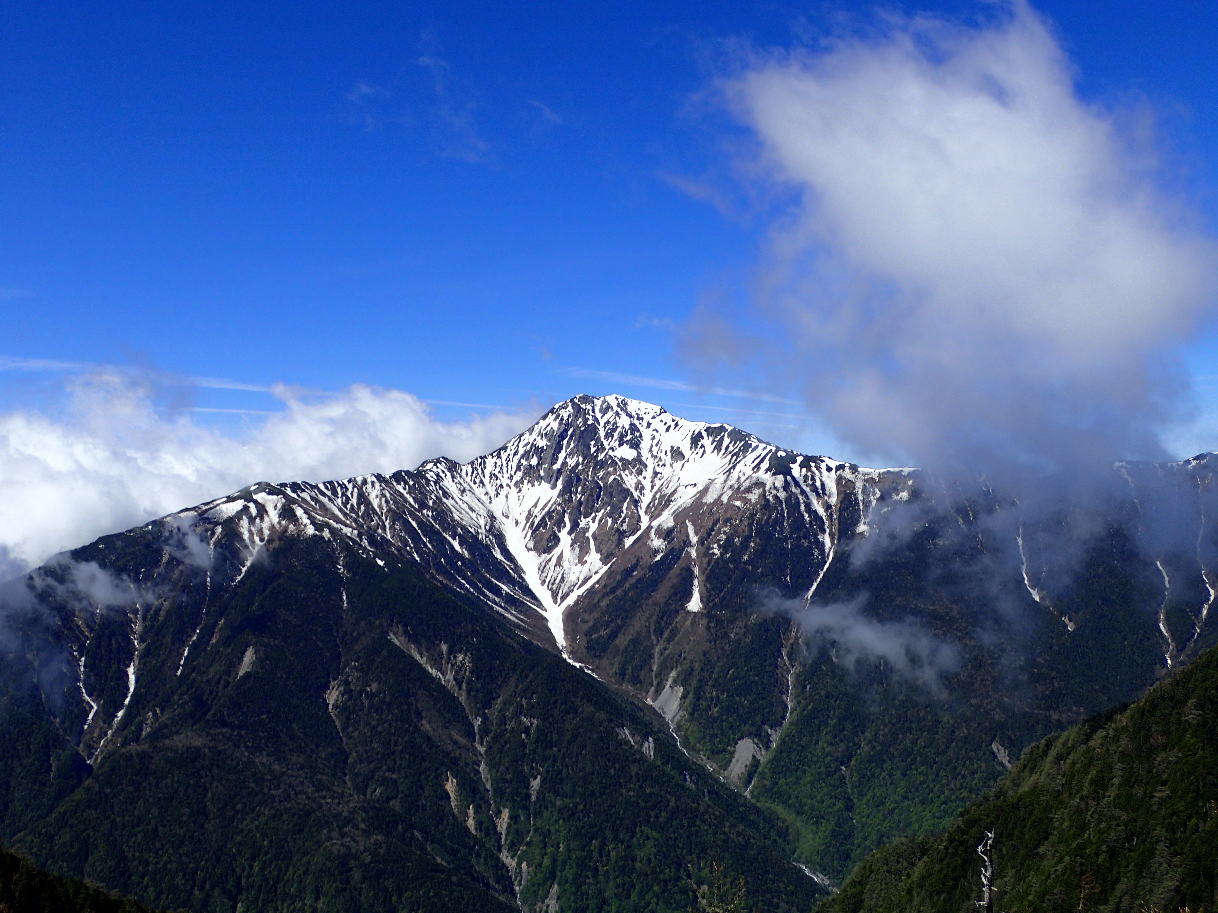 山男 松本市on Twitter 鳳凰三山の稜線からの白根三山 北岳 間ノ岳 農鳥岳 18年5月日https T Co Dmjxi1fmwy Twitter