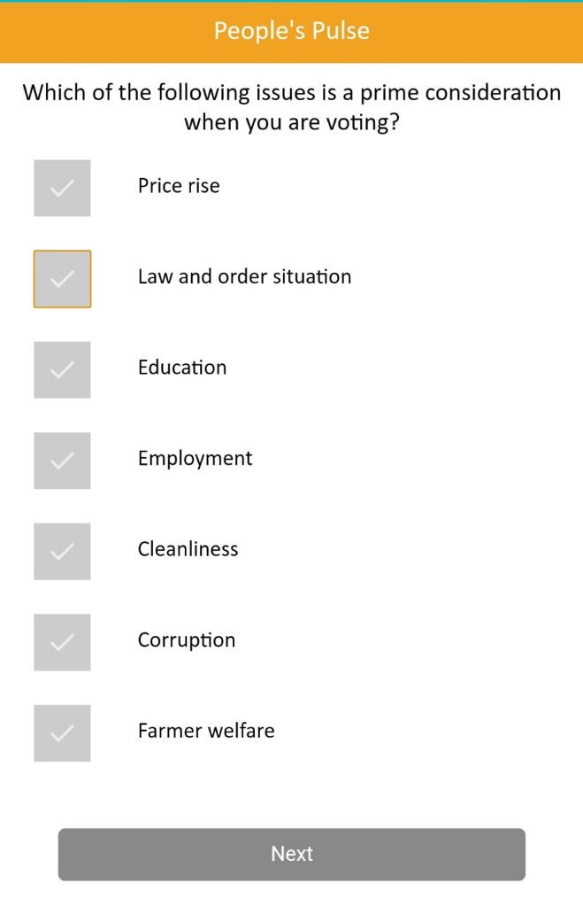 narendramodi's tweet image. It is your voice that counts! Tell me what you feel about the working of the Central Government, its initiatives and the development work in your constituency. Take part in this survey on the NaMo App. nm-4.com/25e6