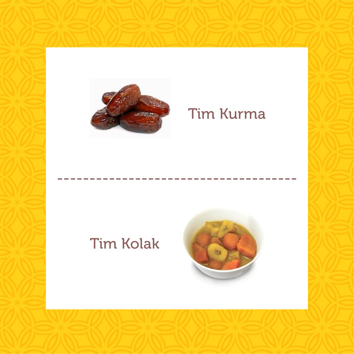 bukupediacom's tweet photo. Berbukalah dengan yang manis. Nah, kamu tim yang mana? Lebih suka kurma atau kolak?
#kolak #kurma #puasa #berbuka #menuberbuka #ramadhan #timmana https://t.co/2tSUjHyJrn